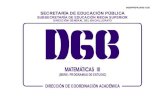 Matematicas III (Preparatoria México SEP DGB)