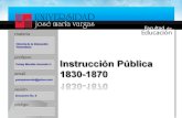Instruccion Publica 1830-1870