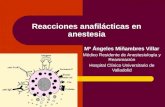 Reacciones Alérgicas en Anestesia