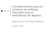 Propuesta de aplicación para el aprendizaje del Álgebra