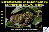 4. Experiencias Manejo de Serpientes en Cautiverio - Walter Silva