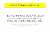 NETWORKVIAL: ESTADISTICA DE ACCIDENTES DE TRANSITO EN LA CIUDAD DE CAMPECHE, MEXICO.