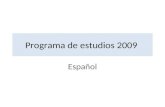Proyectos Didácticos en los programas de estudio de Español