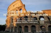CONCEPTO Y EVOLUCIÓN HISTÓRICA DE LA OBLIGACIÓN