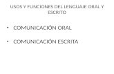 Usos y Funciones Del Lenguaje Oral y Escrito2