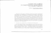 Gestion Del Conflicto en organizaciones Cooperativas: un estudio empírico