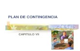 CAPITULO VII: PLAN DE CONTINGENCIA
