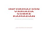 Informacion variada sobre el Ramadan