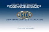 Manual de Instrucciones Contables para Entidades Sujetas a la Vigilancia e Inspección