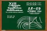 Memorias Coloquio XIII Enseñanza de las matemáticas