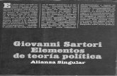 Giovanni Sartori - Elementos de teoría política lunes 1