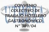 Convenio Colectivo de Trabajo Hotelero Gastronmico