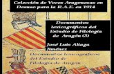 Colección de Voces Aragonesas en Desuso para la R.A.E. 1914