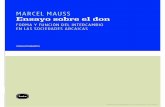 Mauss, M. Ensayo Sobre El Don (Estudio Preliminar