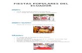 FIESTAS POPULARES DEL ECUADOR