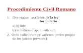 Procedimiento Civil Romano