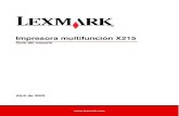 guia del usuario Lexmark X215