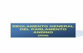 Reglamento General del Parlamento Andino
