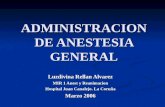 Administracin de la anestesia general