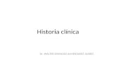 Historia clinica, clase inicial