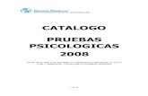 CATALOGo PRUEBAS PSICOLOGICA 2008