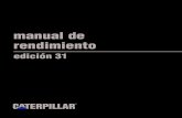 MANUAL DE RENDIMIENTO CATERPILLAR Ed. 31