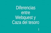 Diferencias Entre Caza Tesoros y Webquest