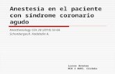 Anestesia en el paciente con síndrome coronario agudo