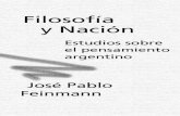 Feinmann Jose Pablo - Filosofia y Nacion