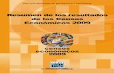Resumen de los resultados de los Censos Económicos 2009