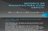 Modelo de Manufactura Con Deficit