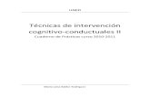 Técnicas de intervención cognitivo-conductuales 2