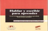 Jorba 2000 - Hablar y Escribir Para Aprender - (Copia con fines académicos)