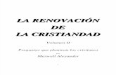 La Renovación De La Cristiandad-Vol.II