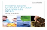 Nestlé España - Informe sobre Creación de Valor Compartido 2010