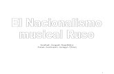 Trabajo nacionalismo musical ruso