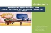 Artículo 3. “Desarrollo profesional del docente ante los nuevos retos de las TIC”