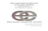 Tests Parciales de Lenguaje -Julio 2011 Comunicacion