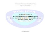 Reglamento Interno del Cuerpo de Policia del estado Lara (propuesta)
