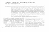 Terapia sistémica de antimicrobianos en la osteomielitis