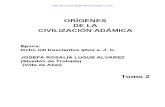 Origenes de la Civilizacion Adamica T2 - Josefa Rosalía Luque Alvarez