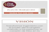 Plan de Trabajo 2012 de la Iglesia Cristiana "Paz con Dios"