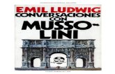 Conversaciones con Mussolini