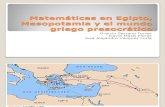 Matemáticas en egipto, mesopotamia y el mundo