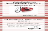 Actualización en HTA. Guía NICE 2011.