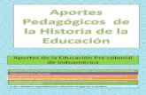 Aportes Pedagogicos de La Historia de La Educacion