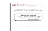 Lectura Psicología del Aprendizaje -Dra. SITO USMP - 2012 I