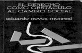 Eduardo Novoa Monreal - El Derecho Como Obstaculo Al Cambio Social