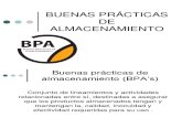BUENAS PRÁCTICAS DE ALMACENAMIENTO