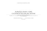 ANÁLISIS DE COINTEGRACIÓN. Oscar Hernan Cerquera